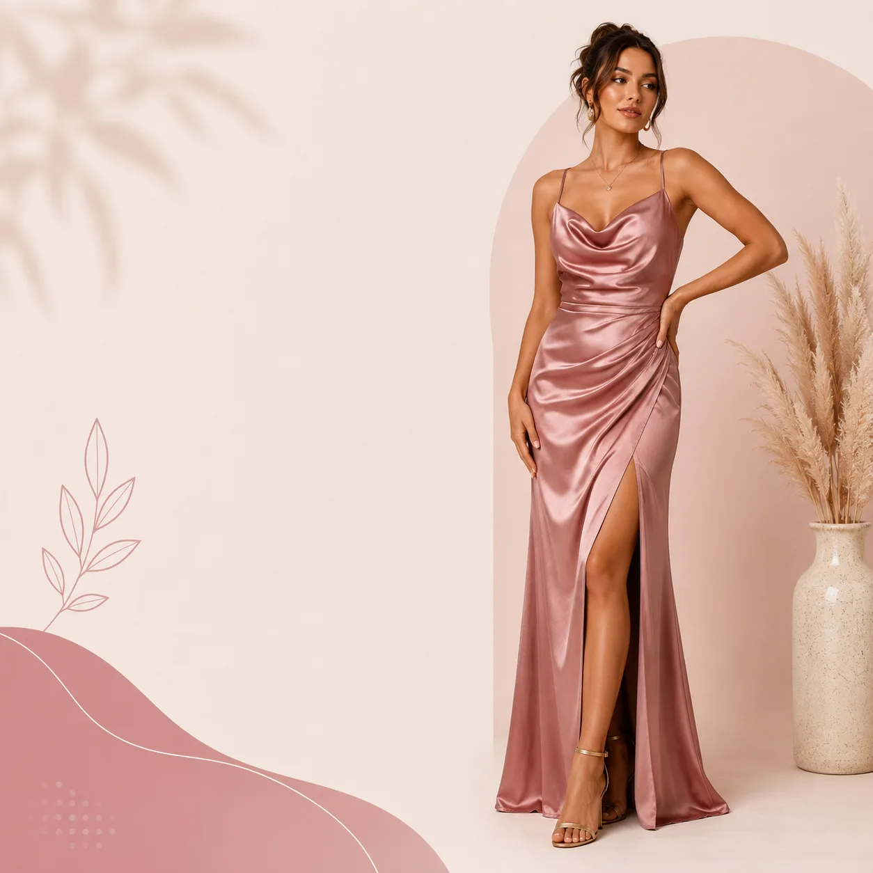 Vestido Satinado Noche